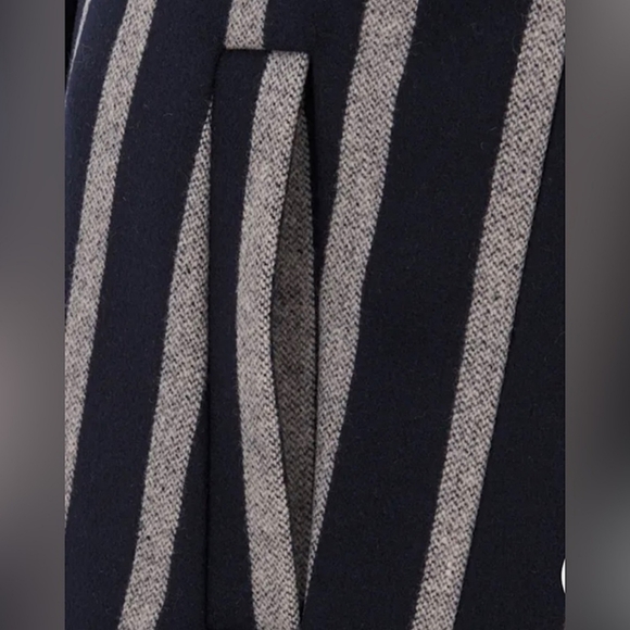 NWT SELECTED FEMME NWT Cocoana Oversized Wool Blend Stripe Coat Size Eu 38 - Picture 10 of 12